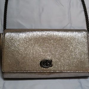 Coach Metallic Clutch